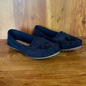 Dexflex Comfort Navy Blue Loafers with tassel size 6.5w